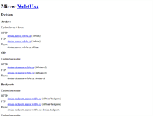 Tablet Screenshot of mirror.web4u.cz
